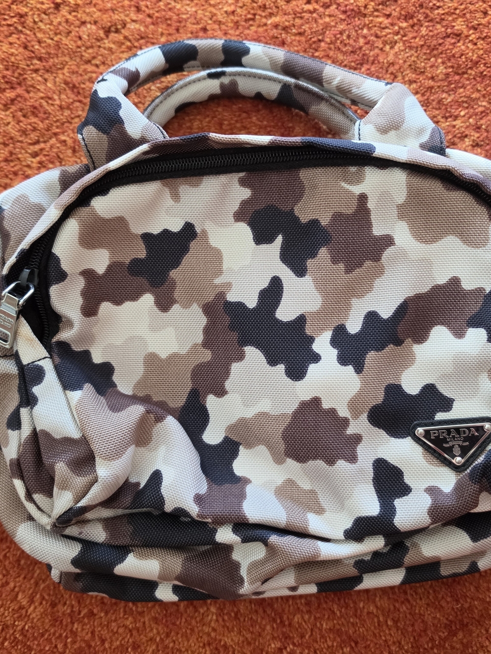 Prada Beige/Brown Camo Bag - Excellent Conditiom